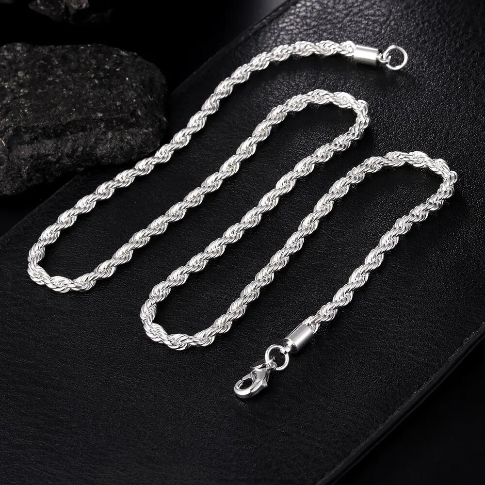 SilverFlow Twisted Chain Collection