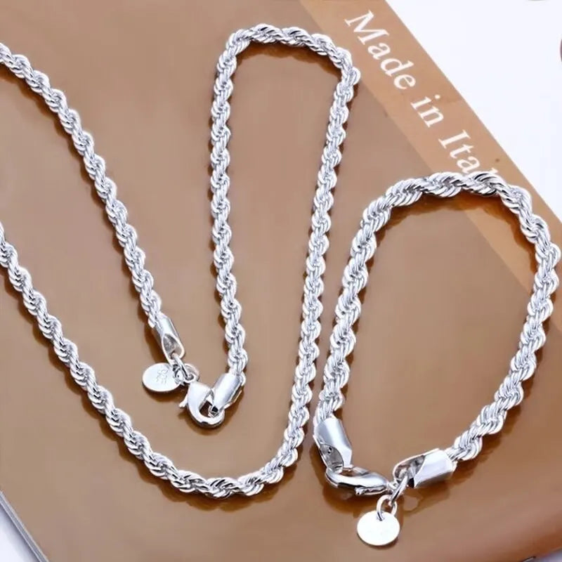 SilverFlow Twisted Chain Collection
