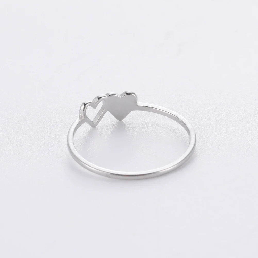 HeartScript Initial Ring