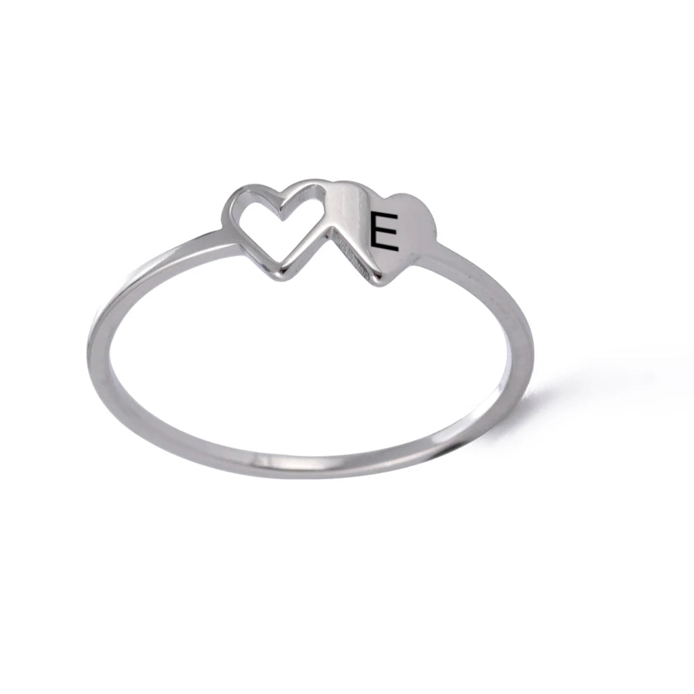 HeartScript Initial Ring