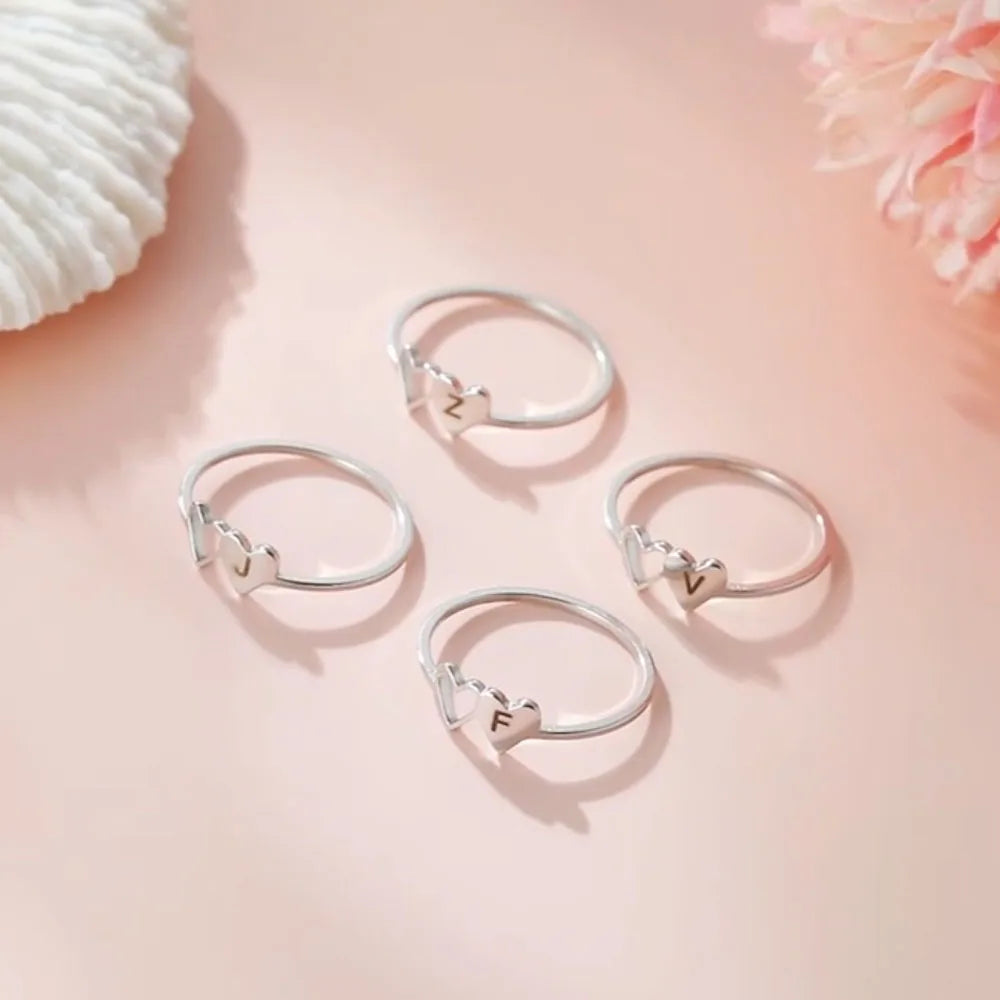 HeartScript Initial Ring