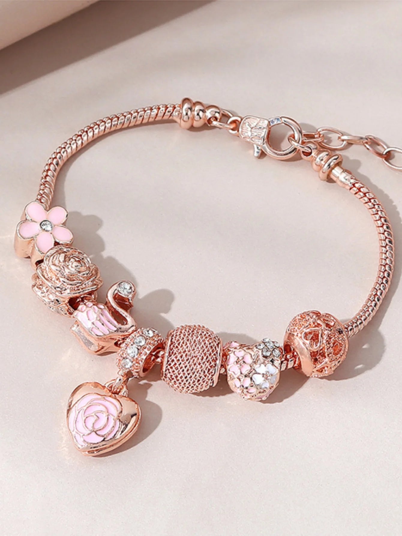 Heart & Swan Dreams Bracelet
