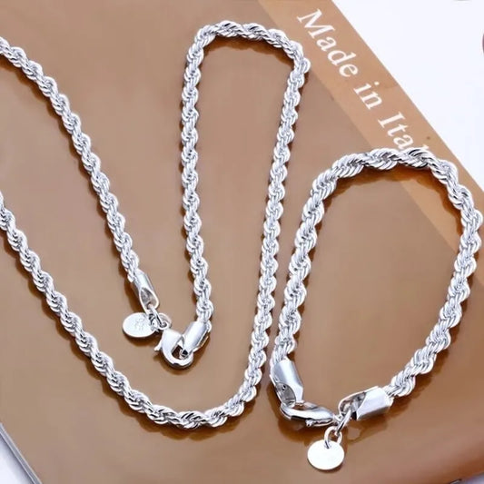 SilverFlow Twisted Chain Collection