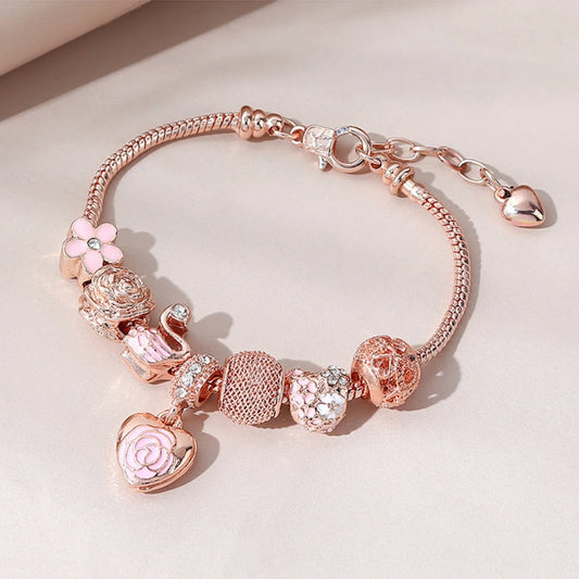 Heart & Swan Dreams Bracelet